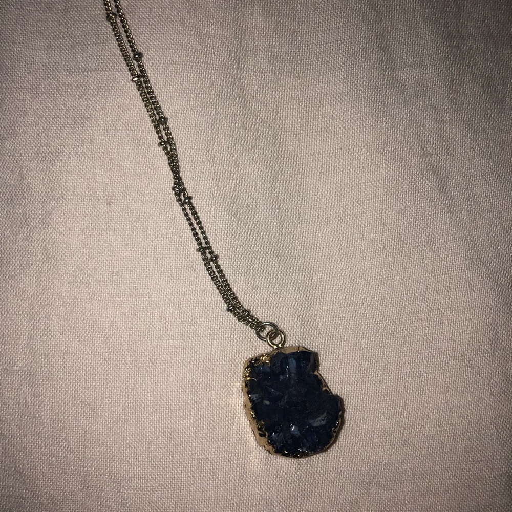 GOLD/BLUE NECKLACE